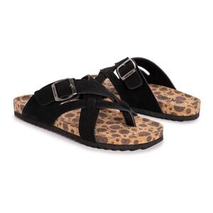 Women's Sandals by Muk Luks Tanner Black Size 9 New With Tags